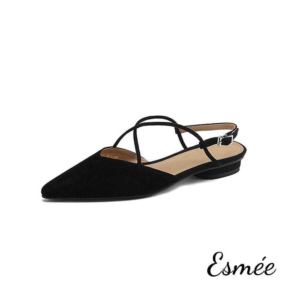 Shoes Esmée | Leather Sandals With X Straps