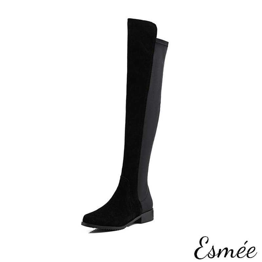 Shoes Esmée | Assorted Colors Leather/Suede Knee Boots