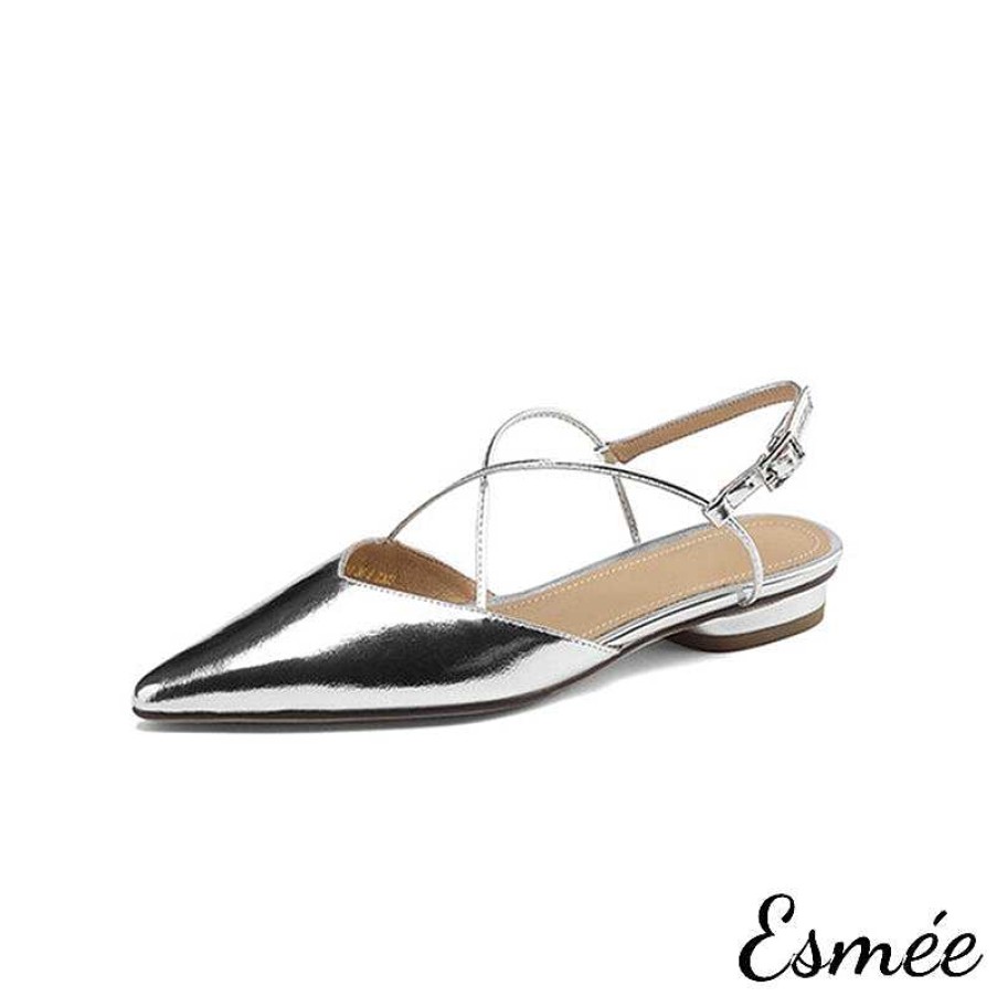 Shoes Esmée | Leather Sandals With X Straps