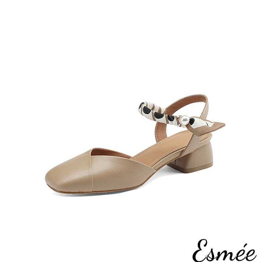 Shoes Esmée | Leather Sandals With Special Design Straps