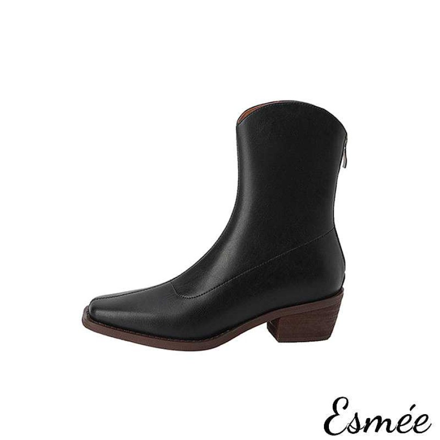 Shoes Esmée | Leather Riding Boots With Heels