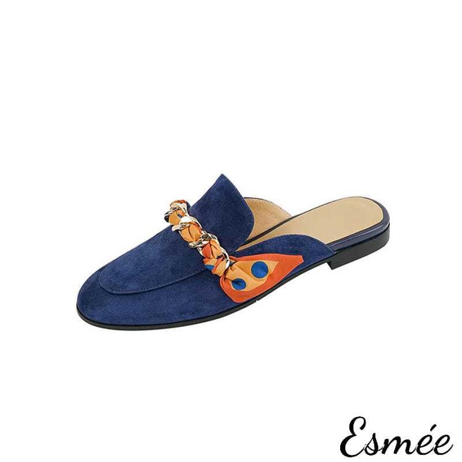 Shoes Esmée | Leather Mules With Special Design