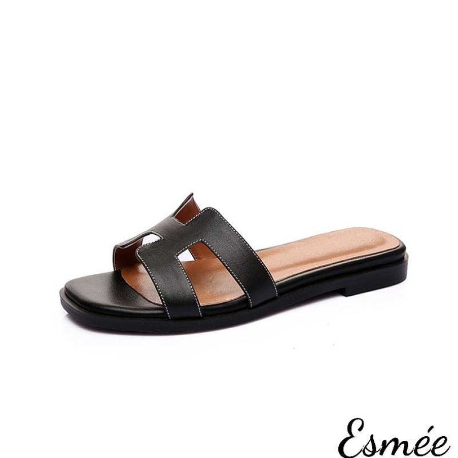 Shoes Esmée | Leather Flat Sandals