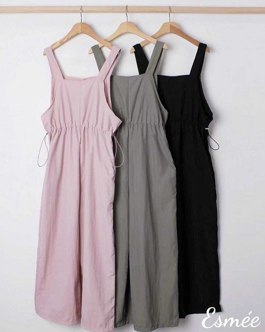 Clothing Esmée | Korean Nylon One Piece Pants With Elasticated Waistband