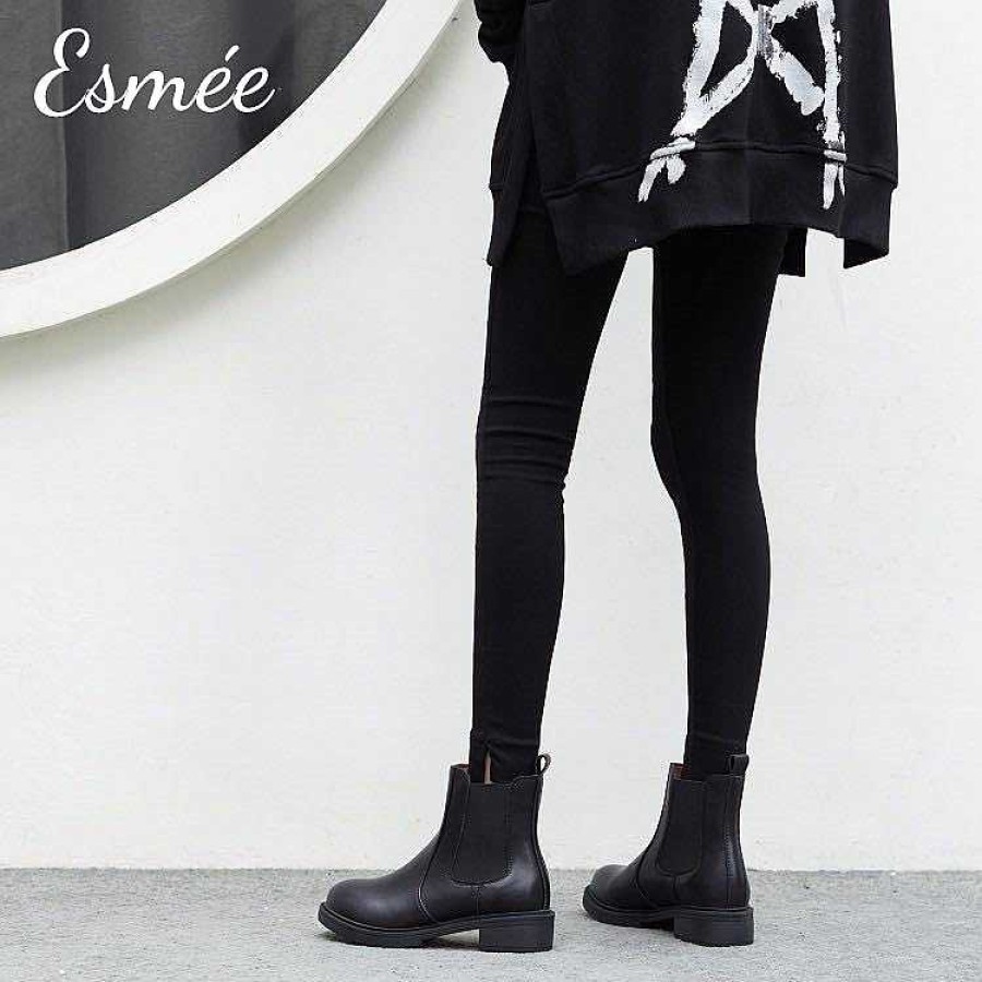 Shoes Esmée | Invisible Increased-Height 7Cm Chelsea Boots Black