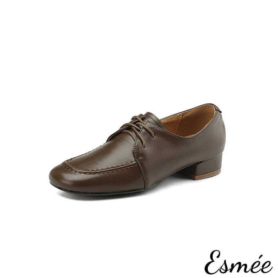 Shoes Esmée | Lambskin Leather High Heel Loafers