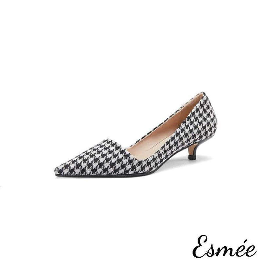 Shoes Esmée | Leather High Heels With Special Cutting