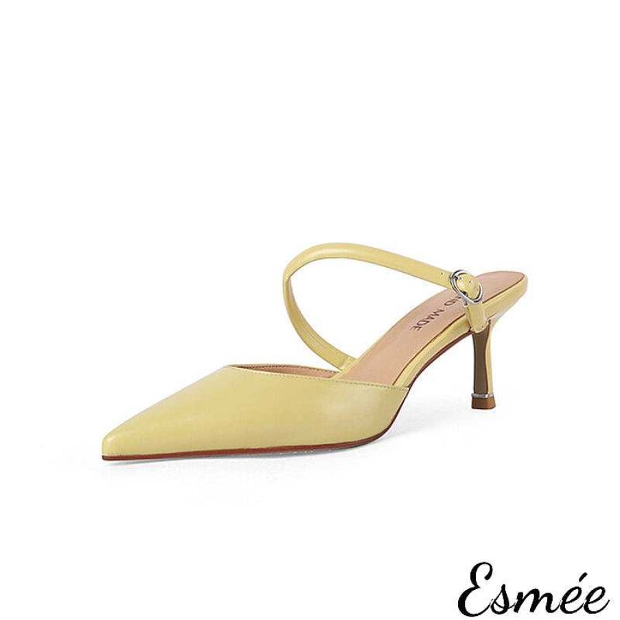 Shoes Esmée | Leather High Heel Mules