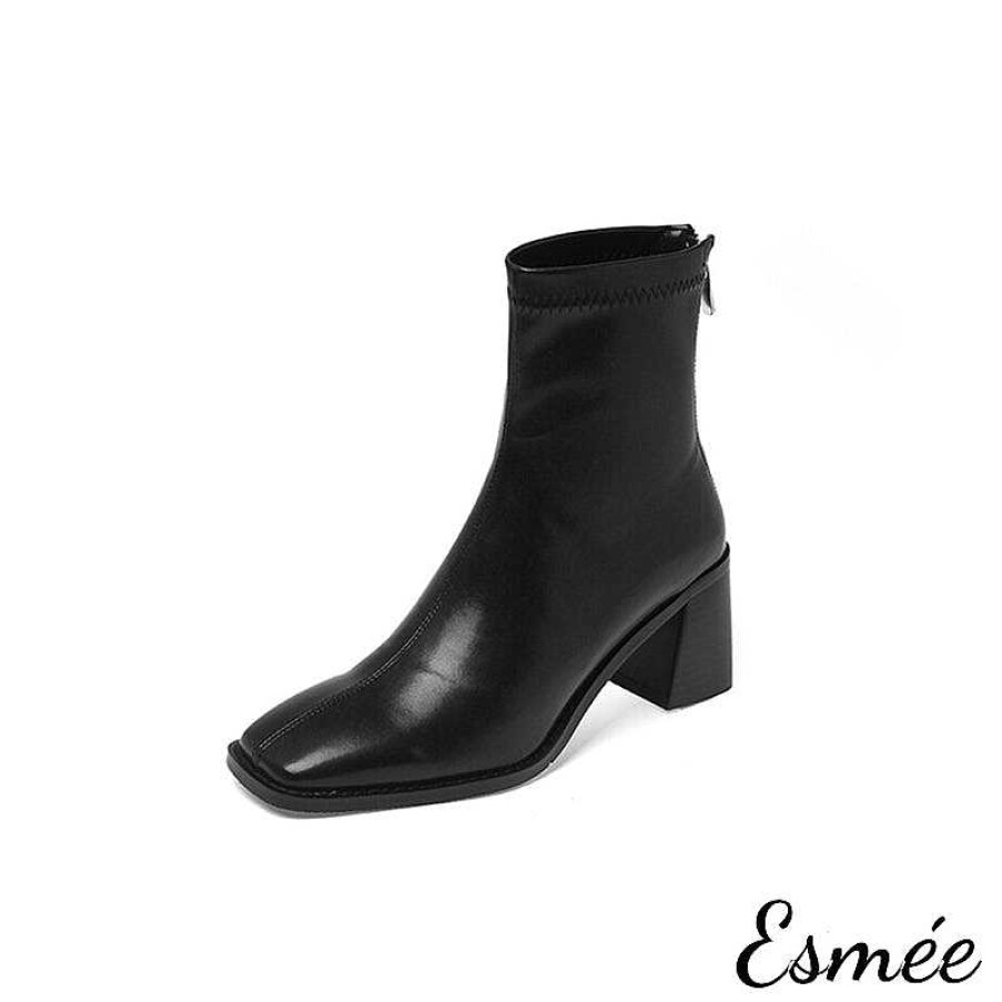 Shoes Esmée | Leather High Heel Ankle Boots