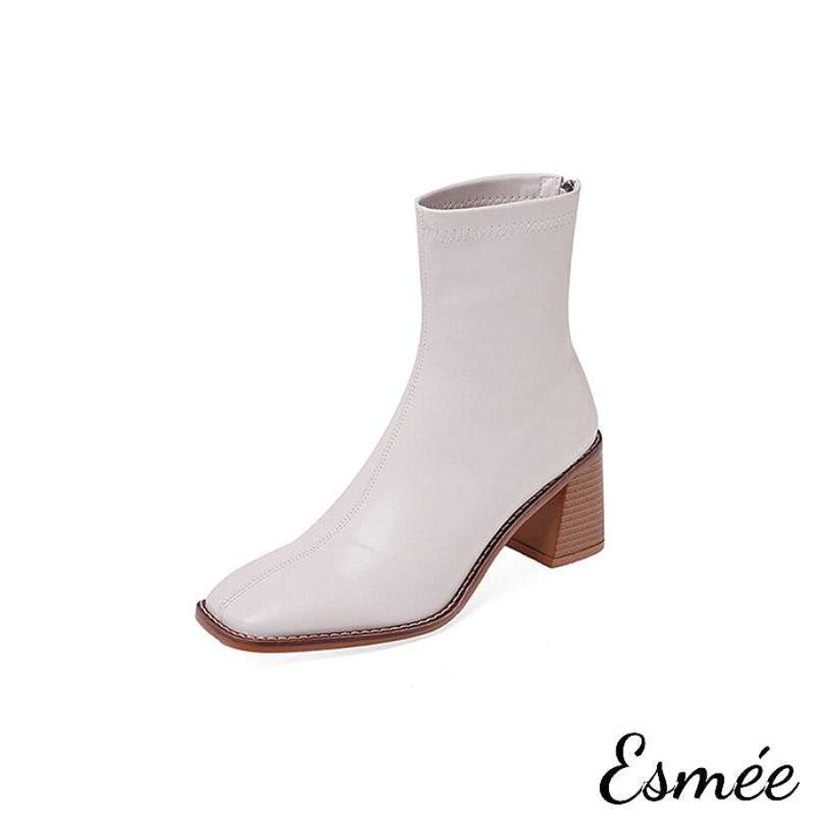 Shoes Esmée | Leather High Heel Ankle Boots