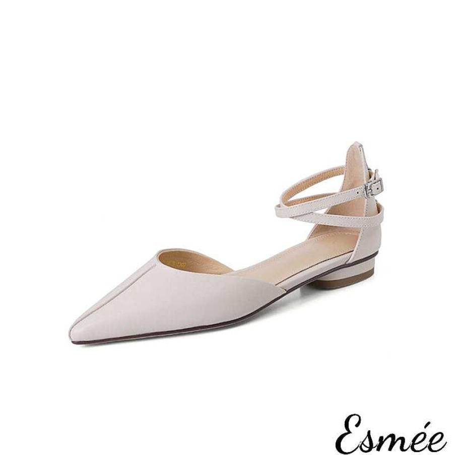 Shoes Esmée | Leather Sandals With Double Ankle Straps