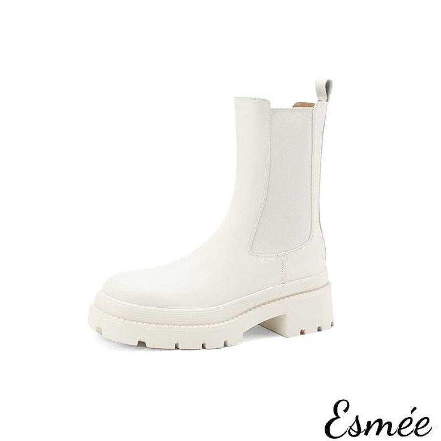 Shoes Esmée | Leather Mid Chelsea Boots