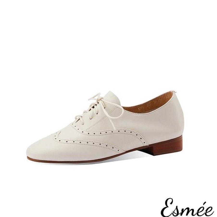 Shoes Esmée | Leather Brogue Oxford Shoes