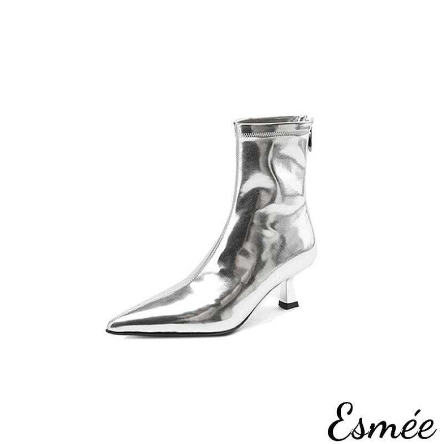 Shoes Esmée | Leather Ankle Boots With Stiletto