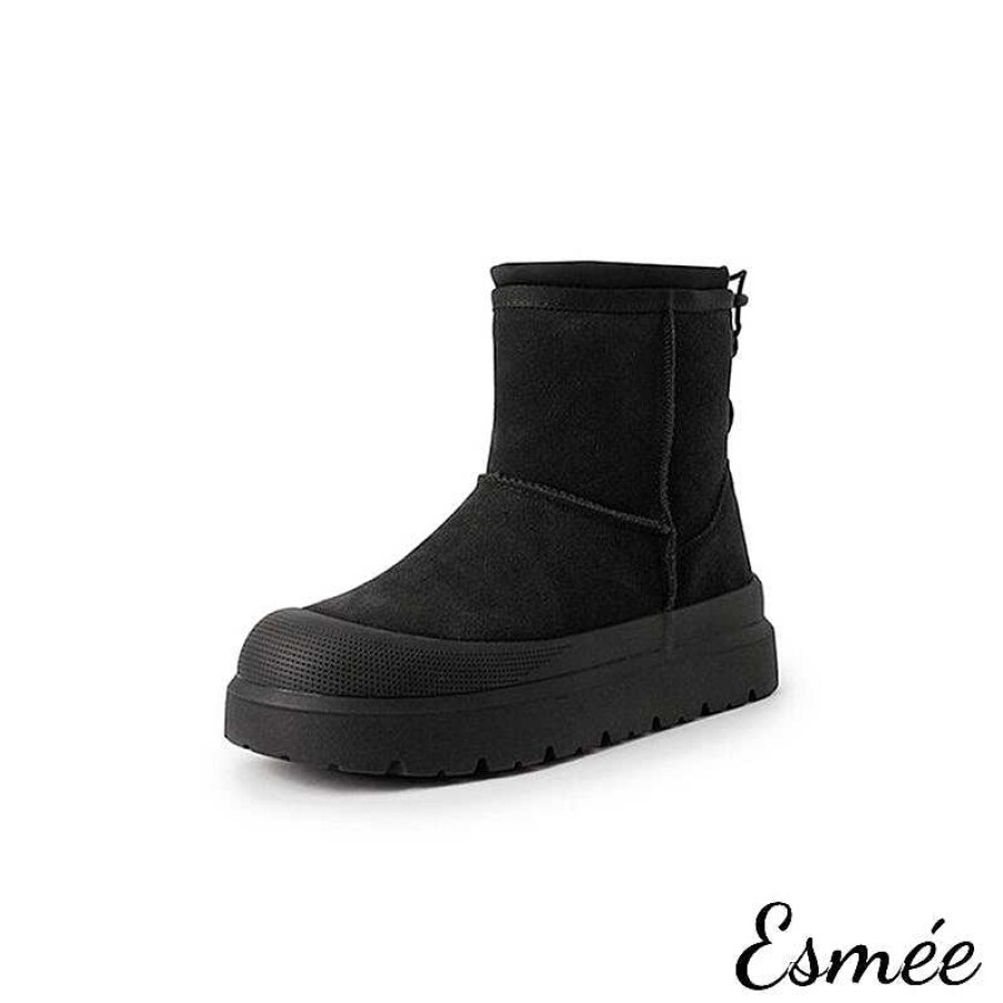 Shoes Esmée | Suede Snow Boots With Special Designed Platform