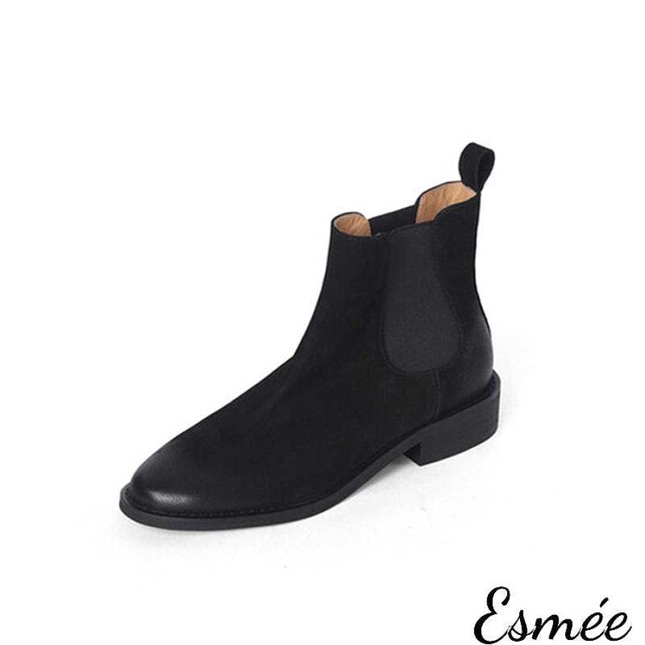 Shoes Esmée | Leather Chelsea Boots With Vintage Design