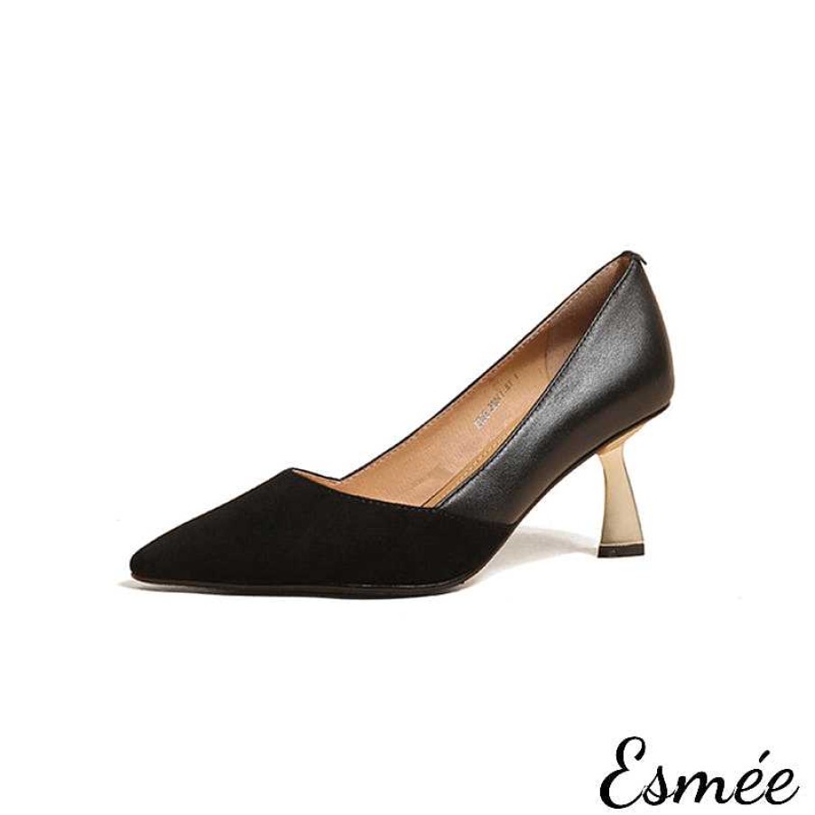 Shoes Esmée | Leather Suede High Heels