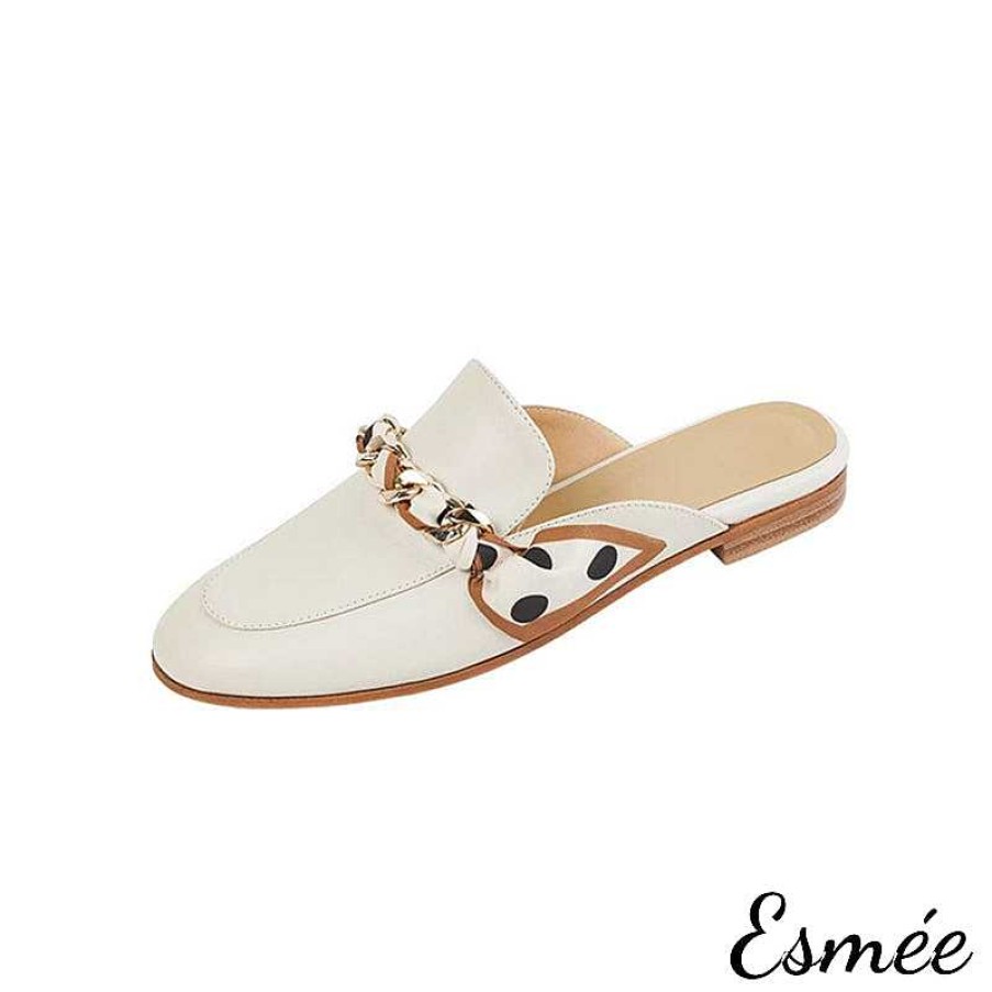 Shoes Esmée | Leather Mules With Special Design