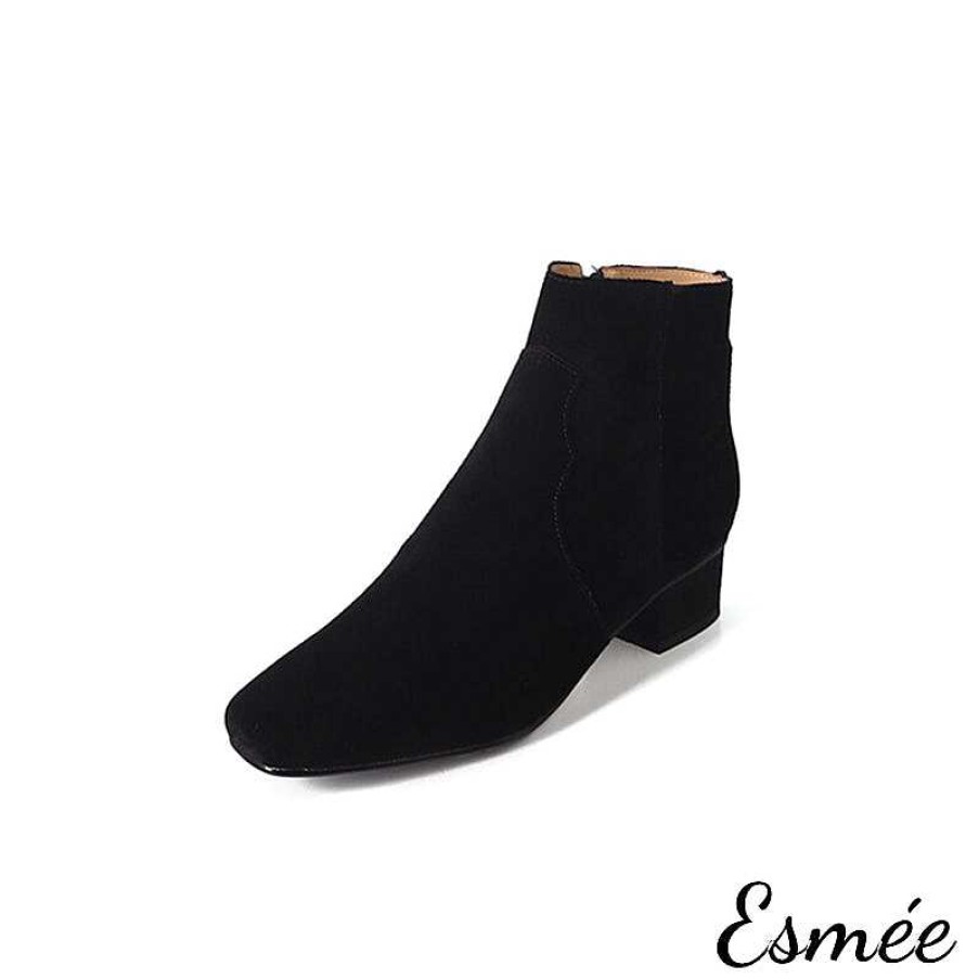 Shoes Esmée | Suede High Heel Ankle Boots